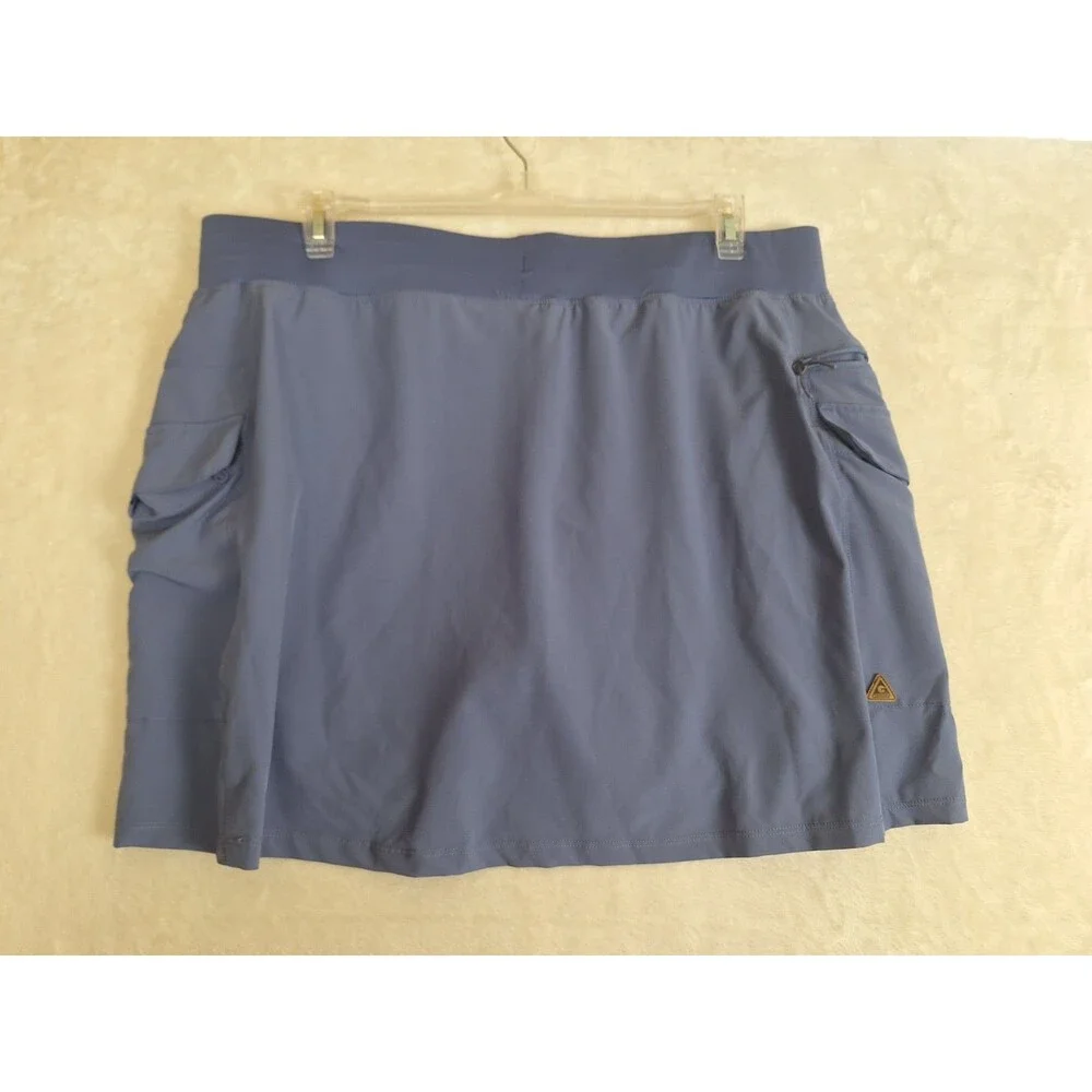Gerry Breezy Cargo Drawstring Skort Women’s XXL Blue Athleisure Tennis Golf